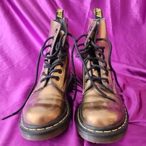 Womens Doc Martens Size 5 Pascal Chroma Metallic Bronze Brown